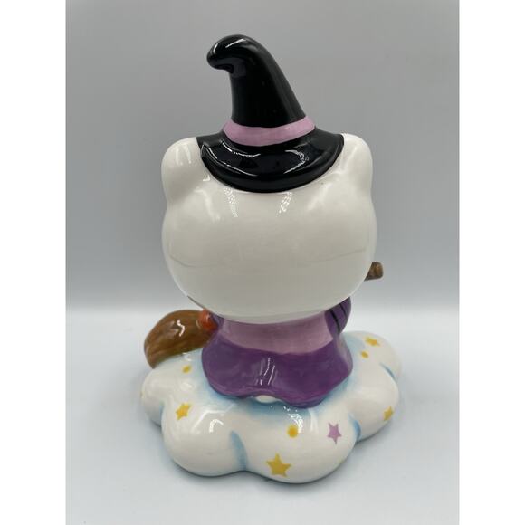Hello Kitty Blue Sky Clayworks Halloween Flying Witch Figurine 23546 NEW! - Picture 5 of 6